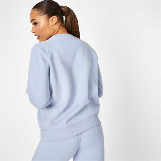 Блуза Обло Деколте Jack Wills Hunston Graphic Crew Neck Sweatshirt Меко синьо Дамски пуловери