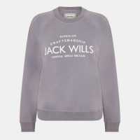Блуза Обло Деколте Jack Wills Hunston Graphic Crew Neck Sweatshirt Съмръчно синьо Блуза Обло Деколте Jack Wills Hunston Graphic Crew Neck Sweatshirt Съмръчно синьо