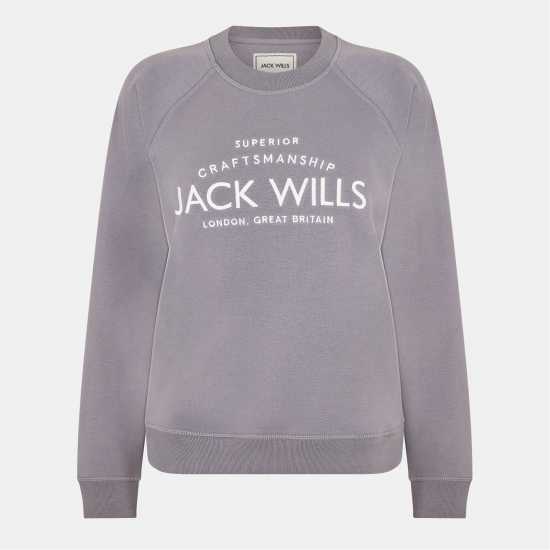 Блуза Обло Деколте Jack Wills Hunston Graphic Crew Neck Sweatshirt Съмръчно синьо 