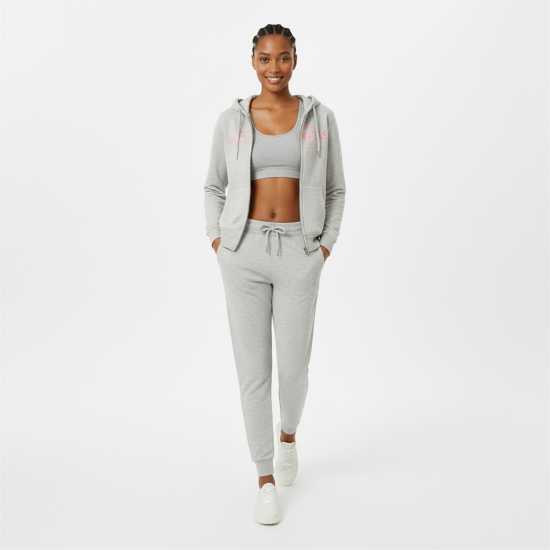 Jack Wills Hunston Logo Zip Hoodie Сив марл 