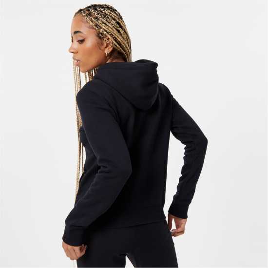 Jack Wills Hunston Logo Zip Hoodie Черно Дамски суичъри и блузи с качулки