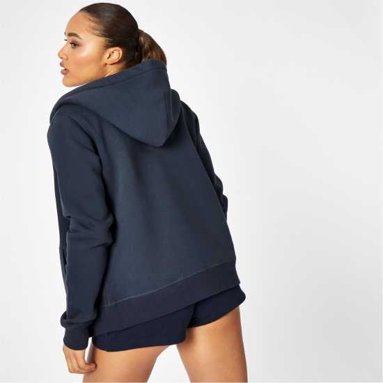 Jack Wills Hunston Logo Zip Hoodie Морска синьо Дамски суичъри и блузи с качулки