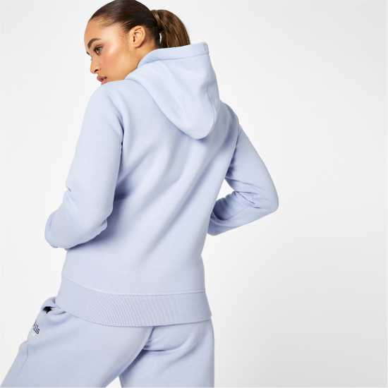 Jack Wills Hunston Logo Zip Hoodie Меко синьо Дамски суичъри и блузи с качулки