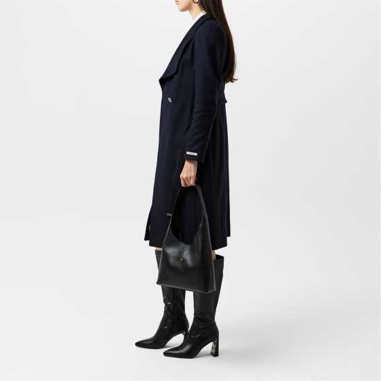 Ted Baker Womens Rose Belted Midi Wool Long Sleeve Coat DK-NAVY Ted Baker Womens Rose Belted Midi Wool Long Sleeve Coat DK-NAVY