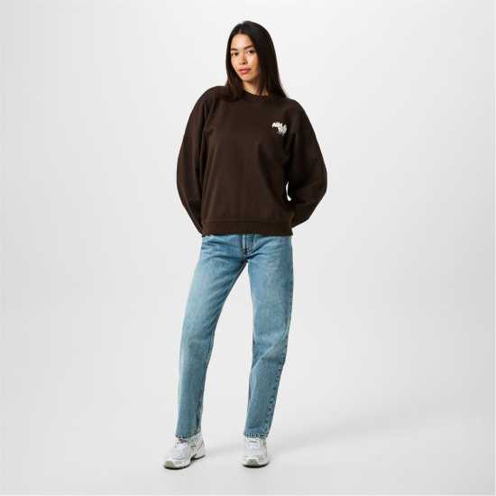 Usa Pro Women's Oversized Crew Sweatshirt Usa Pro Women's Oversized Crew Sweatshirt