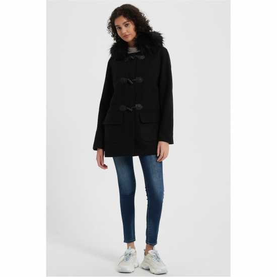 Women's Toggle Long Sleeve Duffle Coat Women's Toggle Long Sleeve Duffle Coat