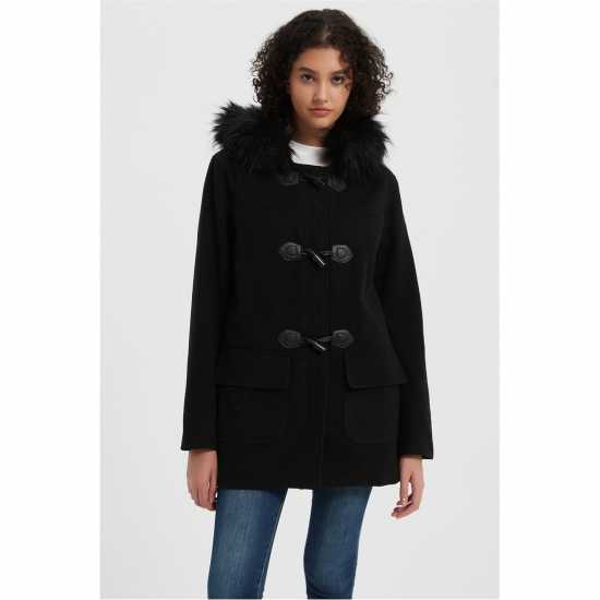 Women's Toggle Long Sleeve Duffle Coat Women's Toggle Long Sleeve Duffle Coat