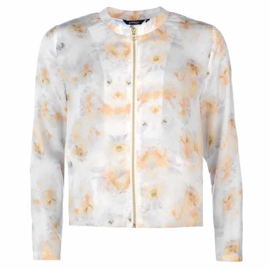 Golddigga Дамско Яке Бомбър Bomber Jacket Ladies White Floral - Дамски якета и палта
