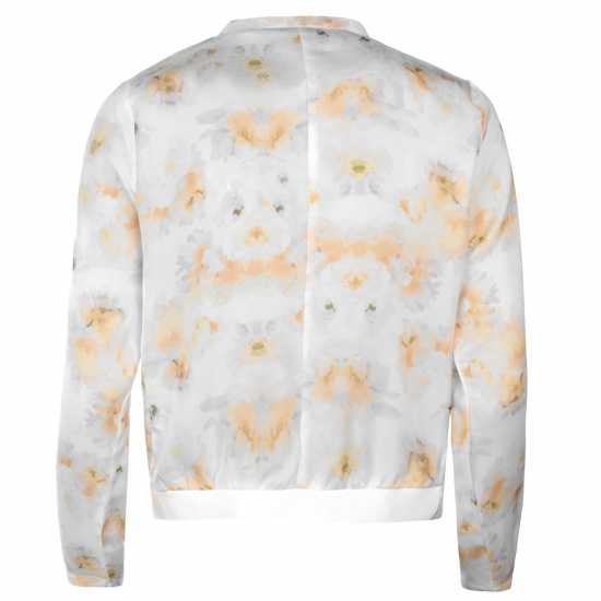 Дамски якета и палта Golddigga Дамско Яке Бомбър Bomber Jacket Ladies White Floral Golddigga Дамско Яке Бомбър Bomber Jacket Ladies White Floral Дамски якета и палта