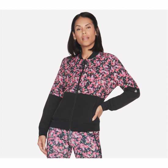 Skechers Дамско Пухено Яке Skechweave Fantasy Fields Bomber Jacket Womens  Дамски якета и палта