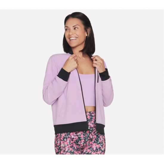 Skechers Дамско Пухено Яке Skechweave Fantasy Fields Bomber Jacket Womens  Дамски якета и палта