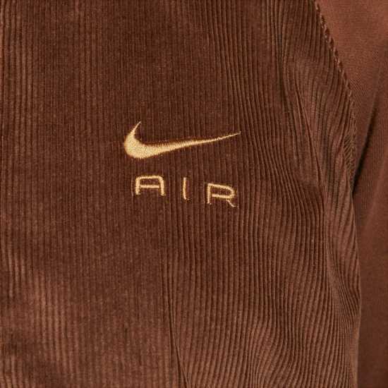 Nike Air Women's Corduroy Fleece Full-Zip Jacket Cacao/Ale Brn Дамски грейки