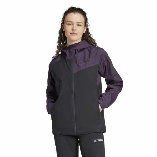 Adidas Women's Water-Resistant Lightweight Rain Anorak  