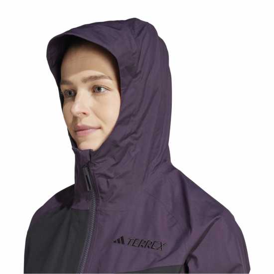 Adidas Women's Water-Resistant Lightweight Rain Anorak  