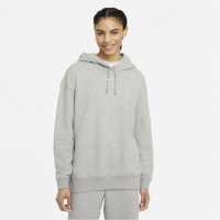 Nike Essential Fleece Hoody Womens Grey Hth/White Дамски суичъри и блузи с качулки
