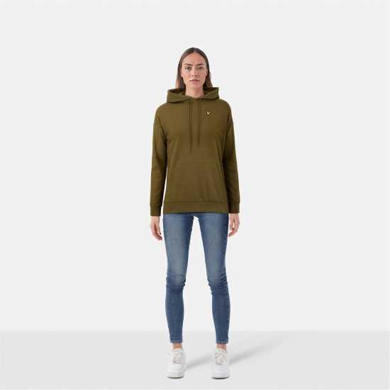 Lyle And Scott Women's Oversized Hoodie Дълбок маслинен 