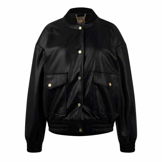 Biba Пилотско Яке Women's  Faux Leather Long Sleeve Bomber Jacket  