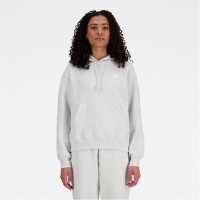 New Balance Balance French Terry Hoody Womens Grey Marl Дамски суичъри и блузи с качулки