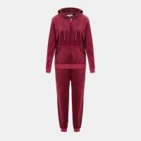 Дамски спортни екипи Miso Women Velour Tracksuit Fuchsia Miso Women Velour Tracksuit Fuchsia Дамски спортни екипи