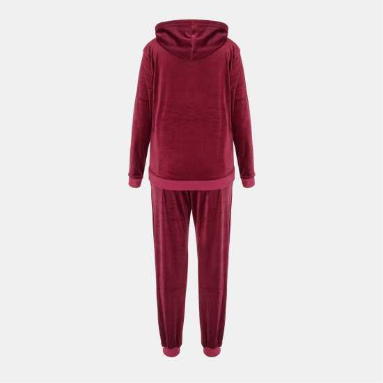Miso Women Velour Tracksuit Fuchsia Дамски спортни екипи