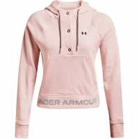 Under Armour Armour Rifl Mesh Hoodie Womens Pink Дамски суичъри и блузи с качулки