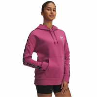 Under Armour Icon Flc Tape Hd Ld54 Фуксия Здрач Дамски суичъри и блузи с качулки