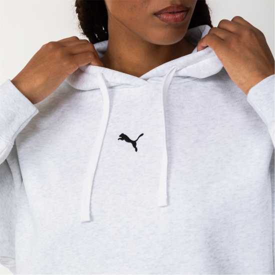 Puma Ess Oversized Hoodie Fl Hoody Womens Ледено сиво марл Дамски суичъри и блузи с качулки