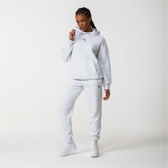 Puma Ess Oversized Hoodie Fl Hoody Womens Ледено сиво марл Дамски суичъри и блузи с качулки