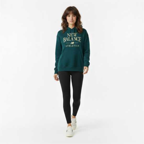 New Balance Womens Trackside Pull Over Hoody Navy New Balance Womens Trackside Pull Over Hoody Navy