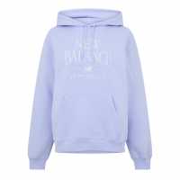New Balance Womens Trackside Pull Over Hoody Lilac New Balance Womens Trackside Pull Over Hoody Lilac