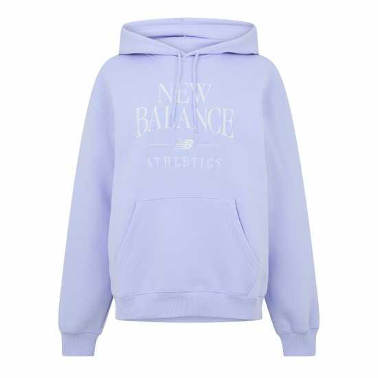 New Balance Womens Trackside Pull Over Hoody Lilac New Balance Womens Trackside Pull Over Hoody Lilac