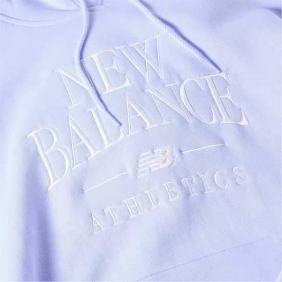 New Balance Womens Trackside Pull Over Hoody Lilac New Balance Womens Trackside Pull Over Hoody Lilac