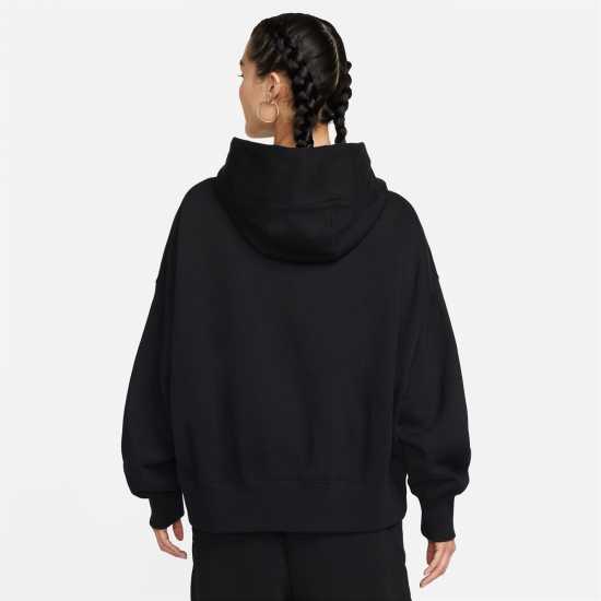 Nike Sportswear Phoenix Fleece Women's Over-Oversized Pullover Hoodie Черно/Бяло Дамски суичъри и блузи с качулки