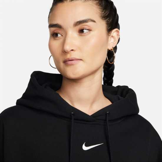 Nike Sportswear Phoenix Fleece Women's Over-Oversized Pullover Hoodie Черно/Бяло Дамски суичъри и блузи с качулки