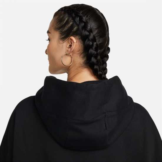 Nike Sportswear Phoenix Fleece Women's Over-Oversized Pullover Hoodie Черно/Бяло Дамски суичъри и блузи с качулки