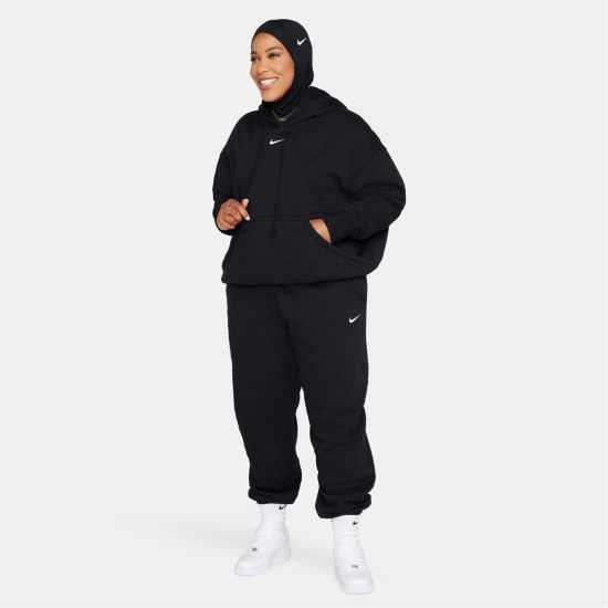 Nike Sportswear Phoenix Fleece Women's Over-Oversized Pullover Hoodie Black/White Дамски суичъри и блузи с качулки