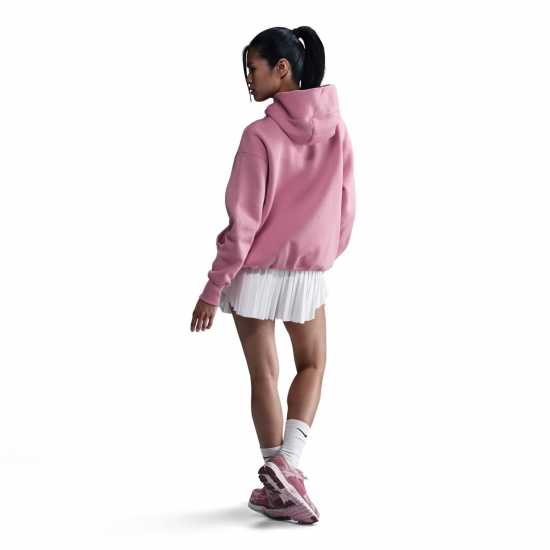 Nike Sportswear Phoenix Fleece Women's Over-Oversized Pullover Hoodie Розово/Бяло Дамски суичъри и блузи с качулки