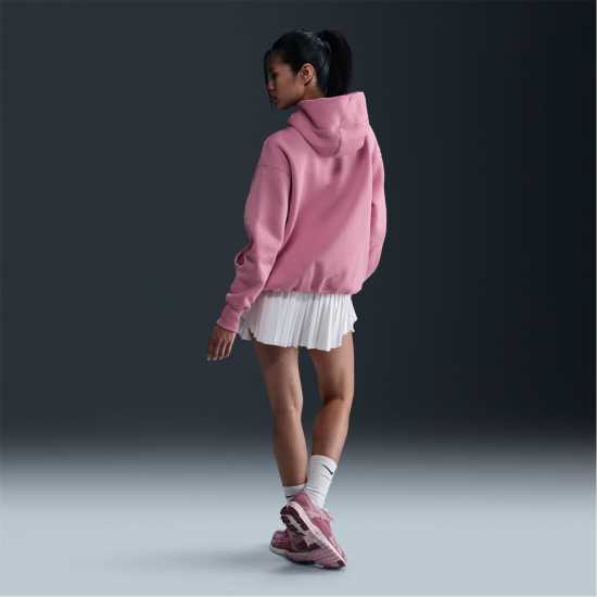Nike Sportswear Phoenix Fleece Women's Over-Oversized Pullover Hoodie Розово/Бяло Дамски суичъри и блузи с качулки