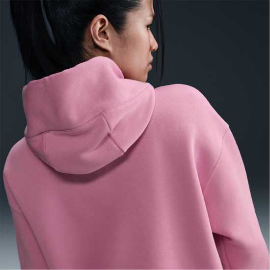 Nike Sportswear Phoenix Fleece Women's Over-Oversized Pullover Hoodie Розово/Бяло Дамски суичъри и блузи с качулки