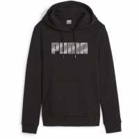 Puma Mass Merchants Hoodie Fl Hoody Womens Черно Пума Дамски суичъри и блузи с качулки