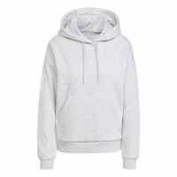 Adidas Essentials 3-Stripes Fleece Hoodie Grey Marl Дамски суичъри и блузи с качулки