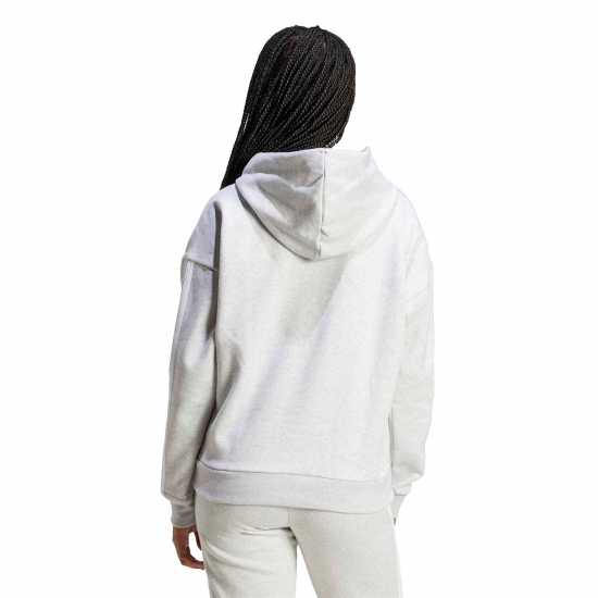 Adidas Essentials 3-Stripes Fleece Hoodie Сив марл 