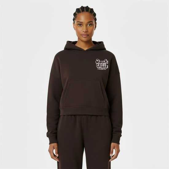 Jack Wills Women's Jw Bubble Hoodie Шоколад Jack Wills Women's Jw Bubble Hoodie Шоколад