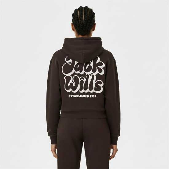 Jack Wills Women's Jw Bubble Hoodie Шоколад Jack Wills Women's Jw Bubble Hoodie Шоколад