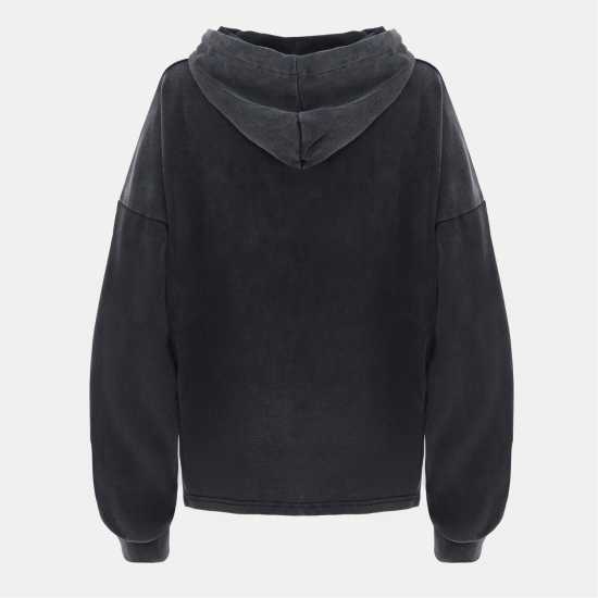 Washed Embroidered Hoodie Washed Embroidered Hoodie