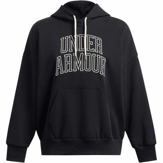 Under Armour Icon Heavyweight Oversized Hoodie Черно 