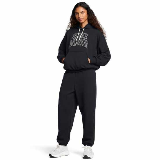 Under Armour Icon Heavyweight Oversized Hoodie Черно 