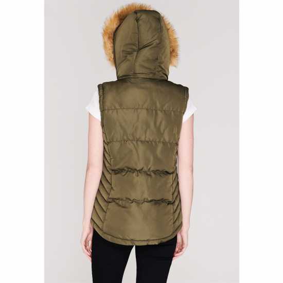 Дамски якета и палта Soulcal Дамска Грейка 2 Zip Gilet Ladies Khaki Soulcal Дамска Грейка 2 Zip Gilet Ladies Khaki Дамски якета и палта