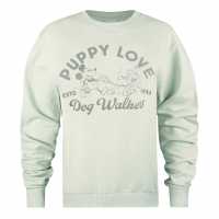 Disney Crew Sweatshirt Зелено 