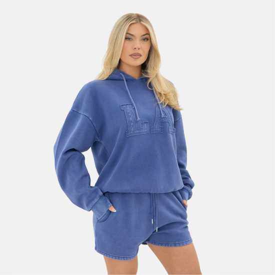 I Saw It First La Embroidered Washed Hoody I Saw It First La Embroidered Washed Hoody